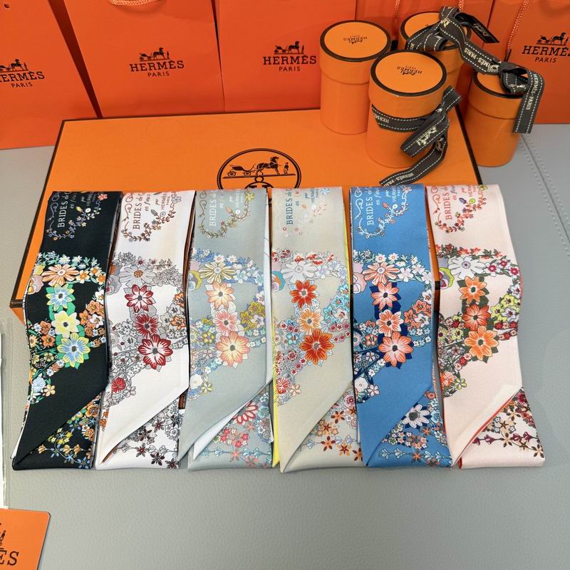 Hermes silk ribbon 5X86.5cm E040309